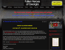 Tablet Screenshot of fallenheroesofgeorgia.com